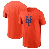 Men's Nike Orange New York Mets Large Logo T-Shirt