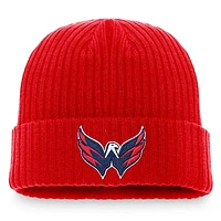 Men's Fanatics Red Washington Capitals Core Primary Logo Cuffed Knit Hat