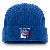 Men's Fanatics Royal New York Rangers Core Primary Logo Cuffed Knit Hat