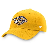 Men's Fanatics Gold Nashville Predators Core Primary Logo Adjustable Hat