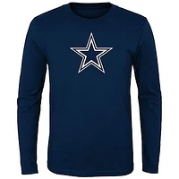 Toddler Navy Dallas Cowboys Team Logo Long Sleeve T-Shirt