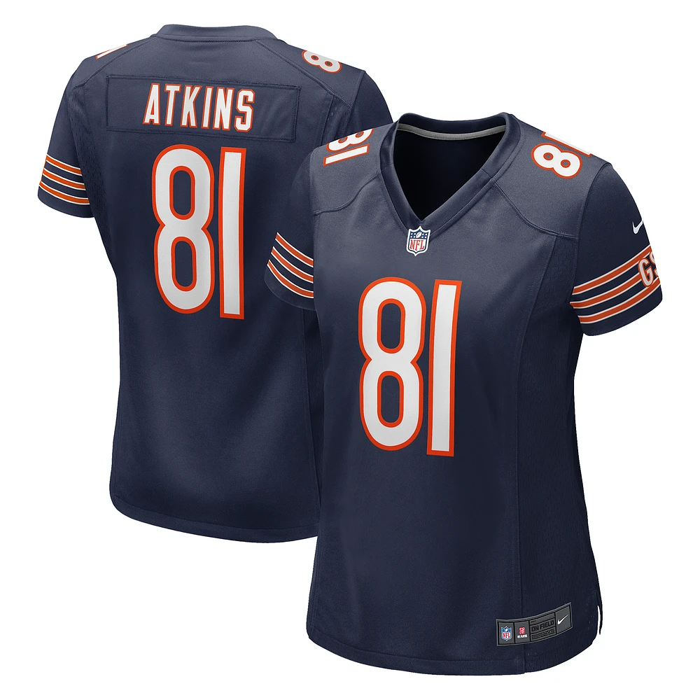 Women's Nike Doug Atkins Navy Chicago Bears Game Retired Player Jersey