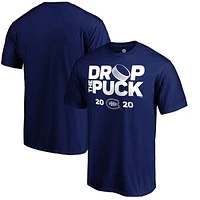 Men's Fanatics Blue Montreal Canadiens Drop the Puck T-Shirt