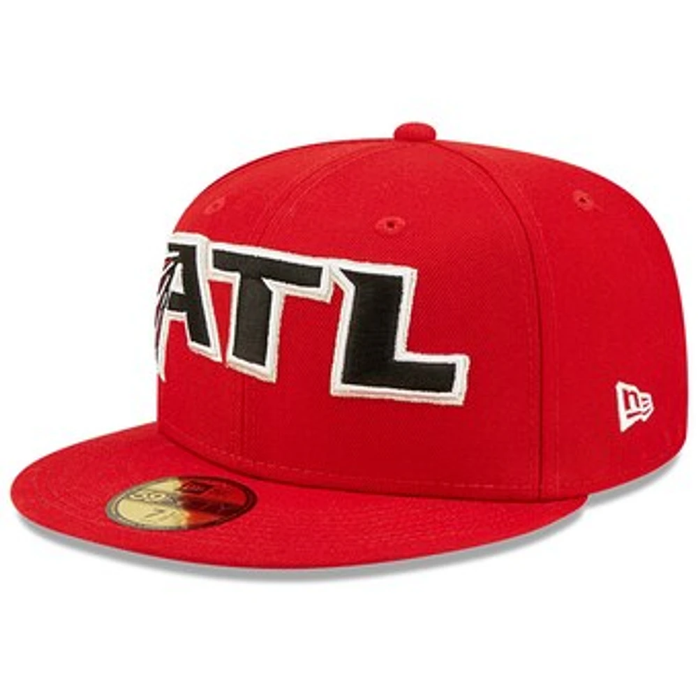 Men's New Era Red Atlanta Falcons Omaha 59FIFTY Fitted Hat