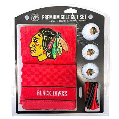 Chicago Blackhawks Embroidered Golf Gift Set
