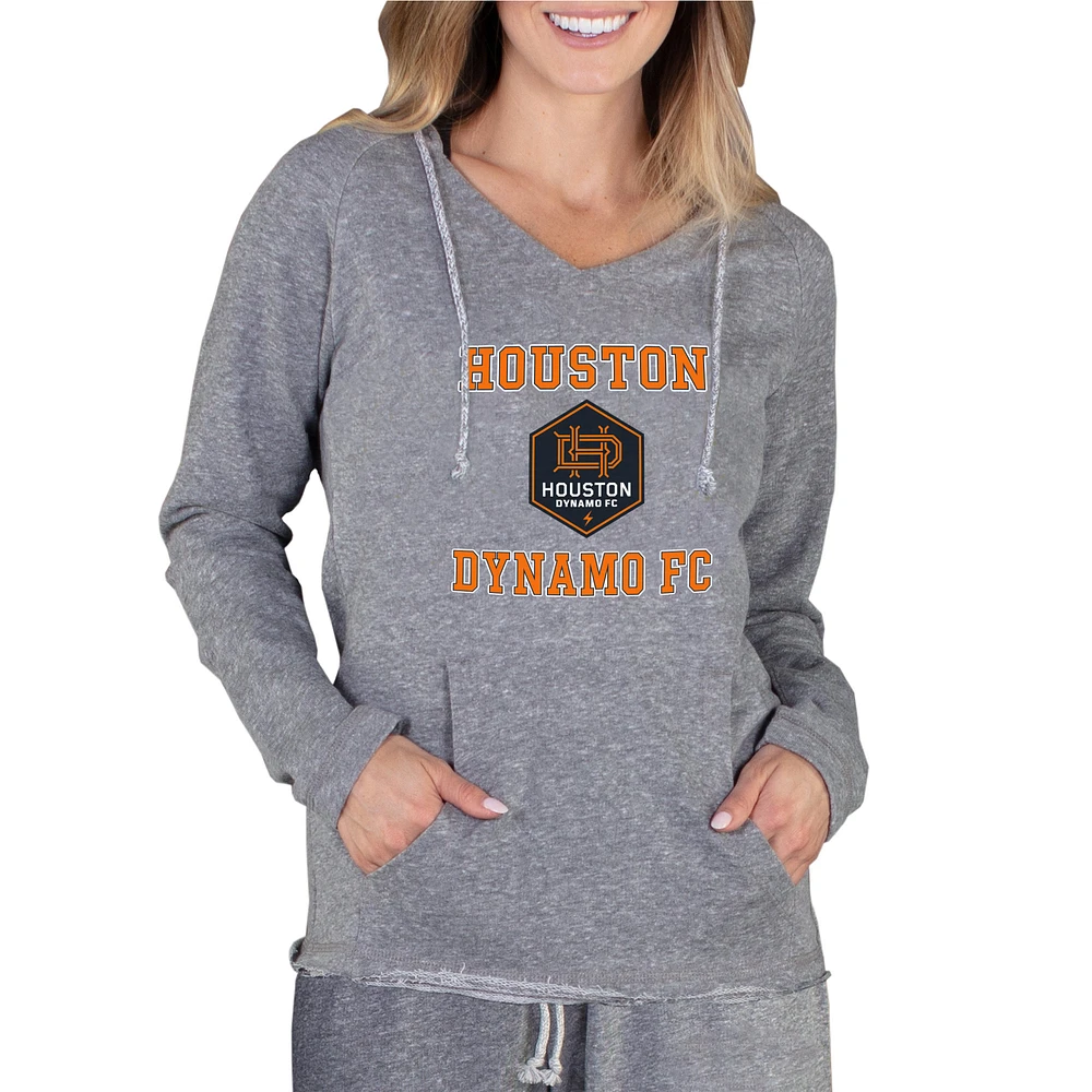 Women's Concepts Sport Gray Houston Dynamo Mainstream Terry Pullover Hoodie