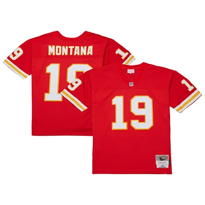 Men's Mitchell & Ness Joe Montana Red Kansas City Chiefs Legacy Replica Jersey