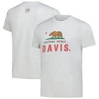 Men's Khris Davis Ash Athletics Player Flag Tri-Blend T-Shirt