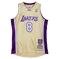 Men's Mitchell & Ness Kobe Bryant Gold Los Angeles Lakers Hall of Fame Class 2020 #8 Authentic Jersey