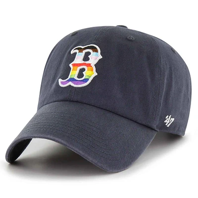 Men's '47 Navy Boston Red Sox Pride Clean Up Adjustable Hat