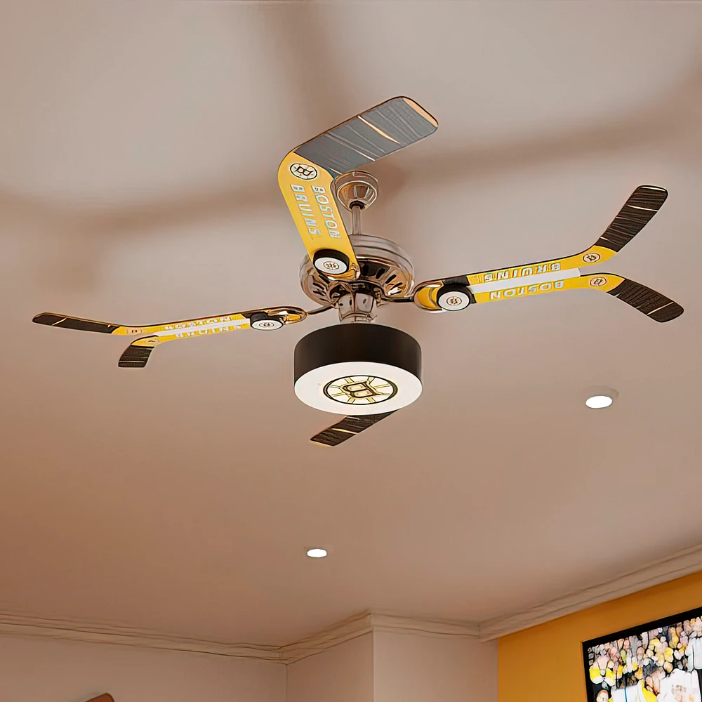 Boston Bruins Split Stick Ceiling Fan