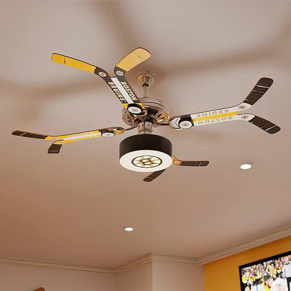 Boston Bruins Mismatched Double Stick Ceiling Fan