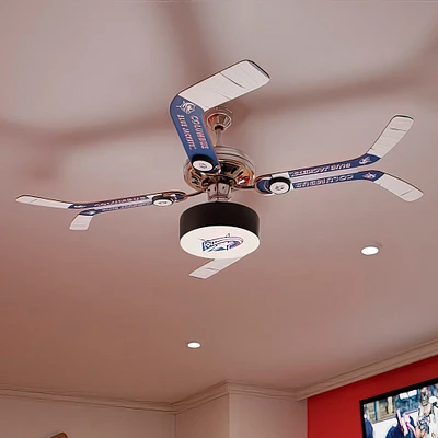 Columbus Blue Jackets Split Stick Team Home Ceiling Fan