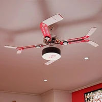 Detroit Red Wings Split Stick Team Home Ceiling Fan