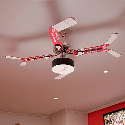 Detroit Red Wings Split Stick Team Home Ceiling Fan