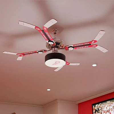 Detroit Red Wings Double Stick Team Home Ceiling Fan