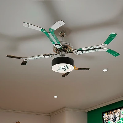 Dallas Stars Mismatched Double Stick Ceiling Fan