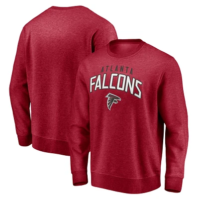 Men's Fanatics Red Atlanta Falcons Game Time Arch Pullover Sweatshirt