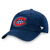 Men's Fanatics Navy Montreal Canadiens Core Primary Logo Adjustable Hat