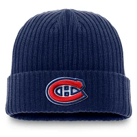 Men's Fanatics  Navy Montreal Canadiens Core Primary Logo Cuffed Knit Hat