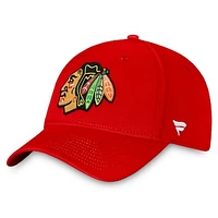 Men's Fanatics Red Chicago Blackhawks Core Primary Logo Flex Hat