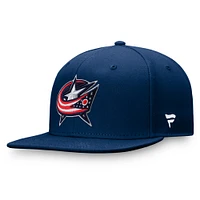 Men's Fanatics Navy Columbus Blue Jackets Core Primary Logo Snapback Hat