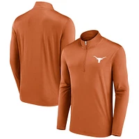 Men's Fanatics Texas Orange Longhorns Underdog Mindset Quarter-Zip Top