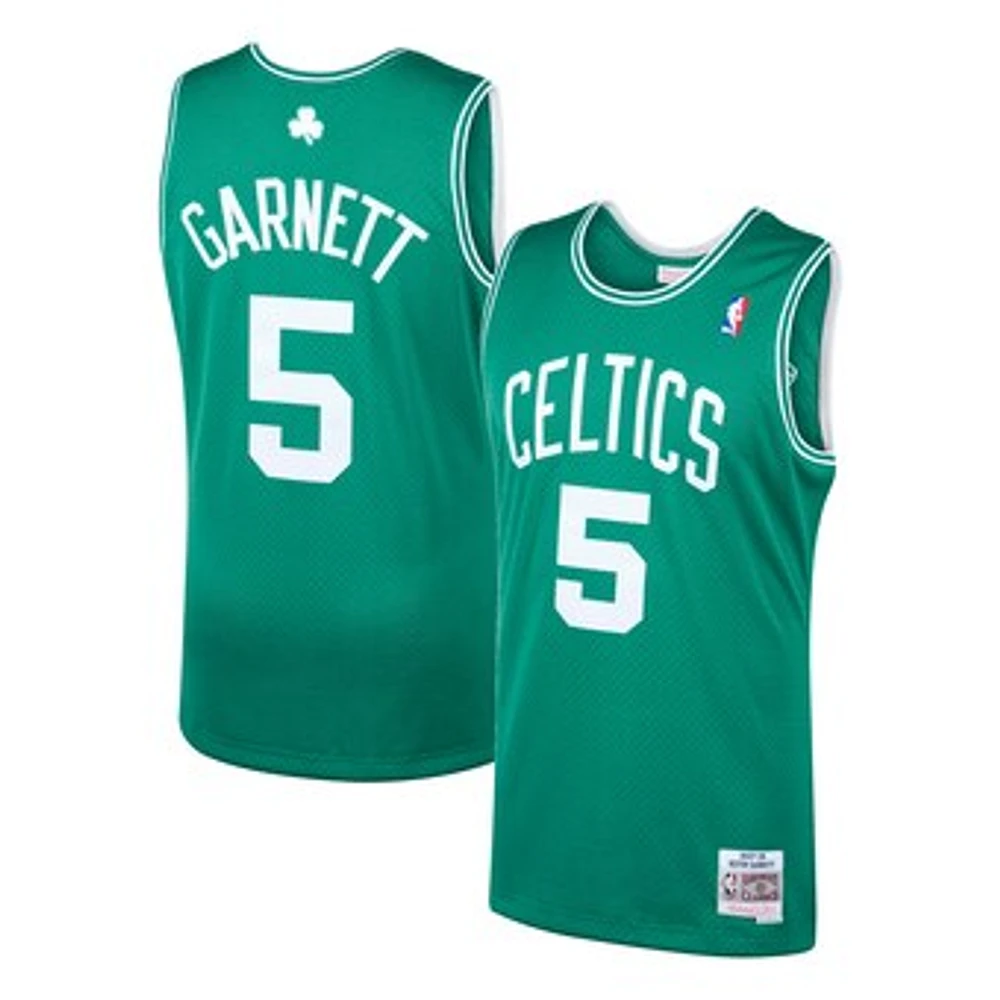 Men's Mitchell & Ness Kevin Garnett Kelly Green Boston Celtics 2001/02 Hardwood Classics Swingman Jersey