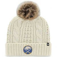 Women's '47 White Buffalo Sabres Meeko Cuffed Knit Hat with Pom