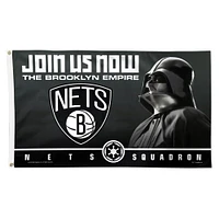 WinCraft Brooklyn Nets 3' x 5' Star Wars One-Sided Flag