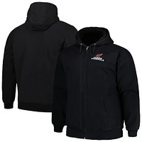 Men's Dunbrooke Black Arizona Cardinals Big & Tall Dakota Canvas Hoodie Full-Zip Jacket