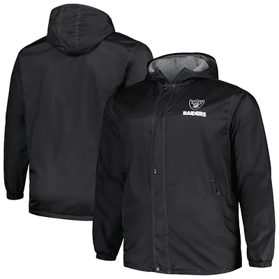 Men's Dunbrooke Black Las Vegas Raiders Big & Tall Legacy Stadium Full-Zip Jacket