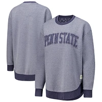 Women's Pressbox Navy Penn State Nittany Lions Ponchoville Pullover Sweatshirt