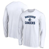 Men's Vancouver Canucks Victory Arch Long Sleeve T-Shirt
