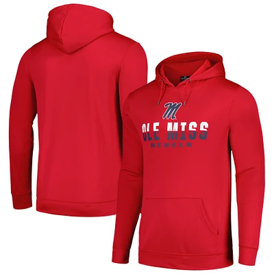 Men's Colosseum Red Ole Miss Rebels Lantern Pullover Hoodie