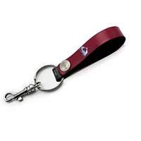 Colorado Avalanche Personalized Leather Loop Keychain