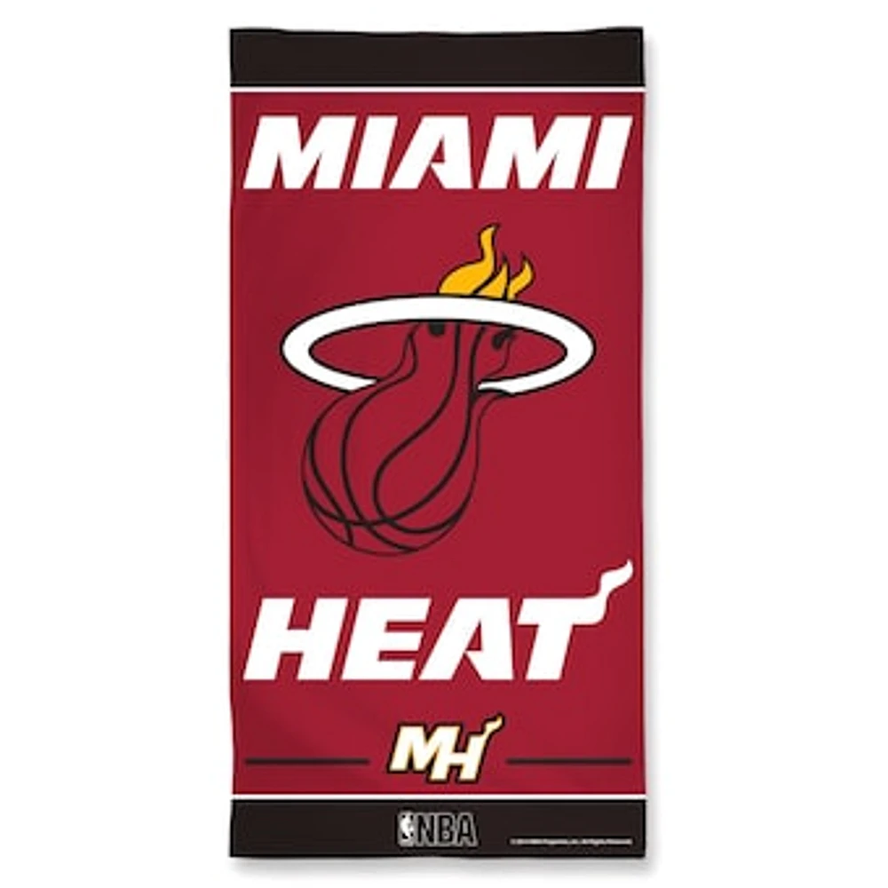 WinCraft Miami Heat 30" x 60" Fiber Beach Towel