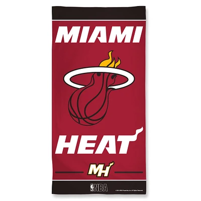 WinCraft Miami Heat 30" x 60" Fiber Beach Towel