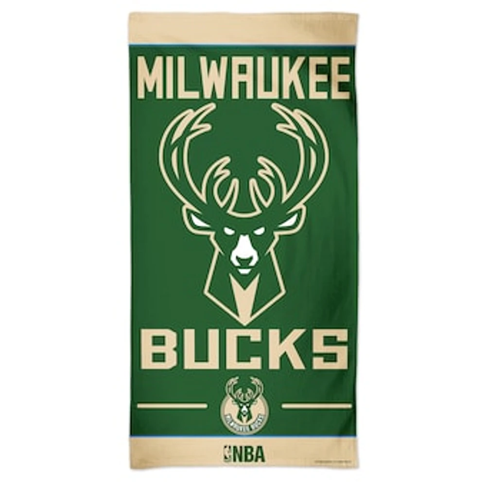 WinCraft Milwaukee Bucks 30" x 60" Fiber Beach Towel