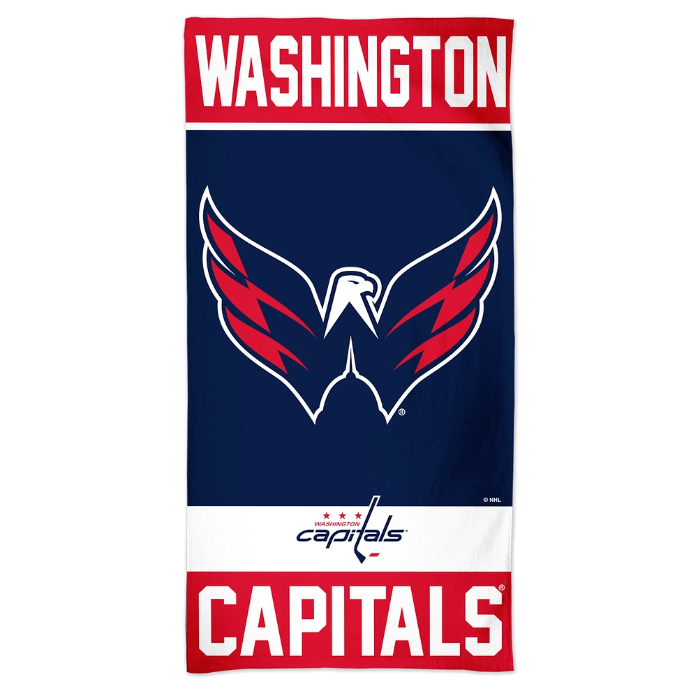 WinCraft Washington Capitals 30" x 60" Fiber Beach Towel