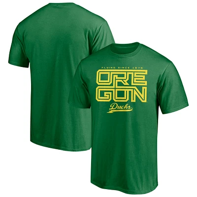Men's Fanatics Green Oregon Ducks Flying Since 1876 Hometown Collection T-Shirt