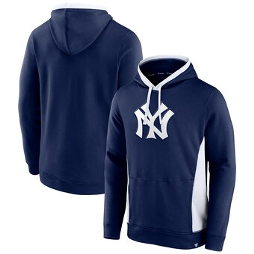 Men's Fanatics Navy New York Yankees True Classics Fanarama Pullover Hoodie