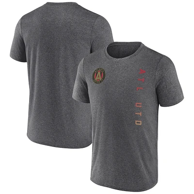 Men's Fanatics Heather Charcoal Atlanta United FC Straited T-Shirt