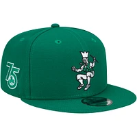 Men's New Era Kelly Green Boston Celtics 2021/22 City Edition 9FIFTY Snapback Hat