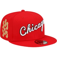 Men's New Era Red Chicago Bulls 2021/22 City Edition 9FIFTY Snapback Hat