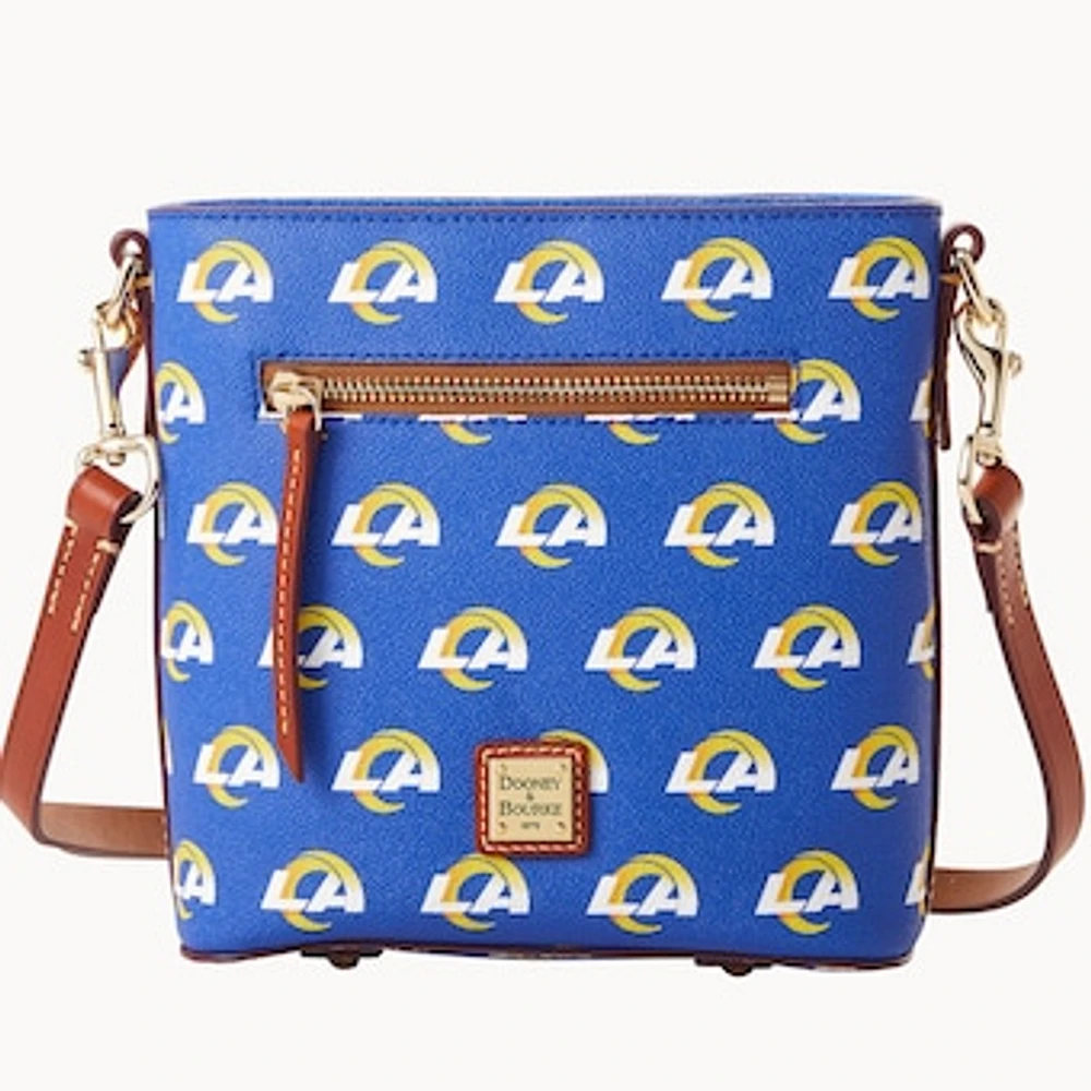 Dooney & Bourke Los Angeles Rams Signature Small Zip Crossbody Purse