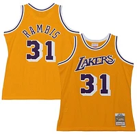 Men's Mitchell & Ness Kurt Rambis Gold Los Angeles Lakers 1984/85 Swingman Jersey