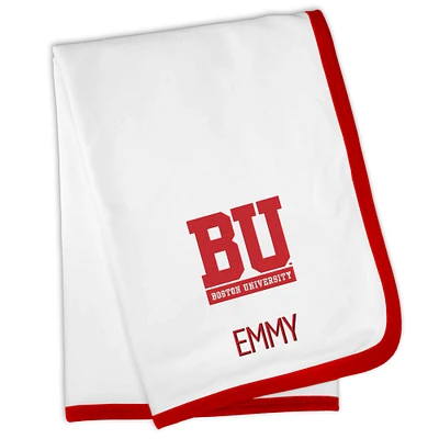 Infant White Boston University 30'' x 36'' Personalized Blanket