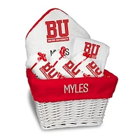 Infant White Boston University Personalized Basket
