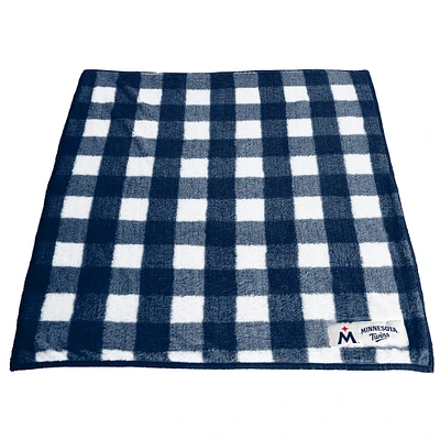 Minnesota Twins 50'' x 60'' Buffalo Check Frosty Fleece Blanket